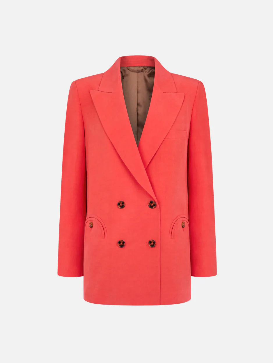ジャケット BLAZE MILANO coral silk blend Flica Everyday blazer Flica Everyday Blazer - Coral – August