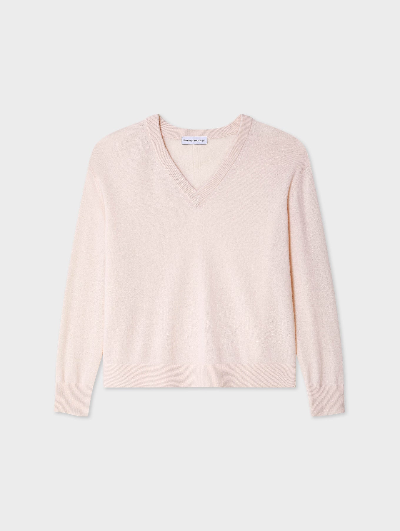 Cashmere V Neck - Pink Sand