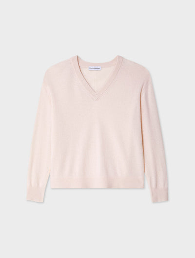 Cashmere V Neck - Pink Sand