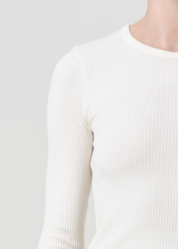 Alma Shrunken Crewneck - Oatmilk