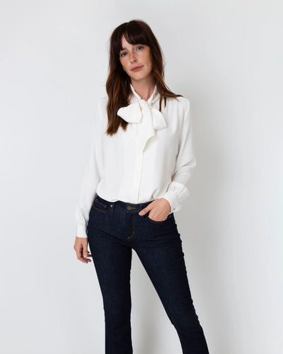 Tie Neck Blouse - Ivory