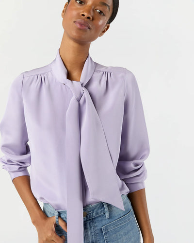 Tie Neck Blouse - Lavendar