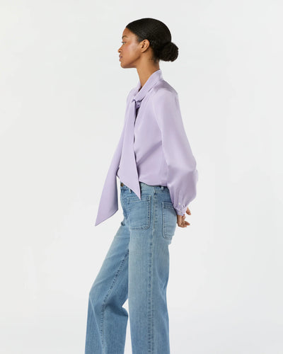 Tie Neck Blouse - Lavendar