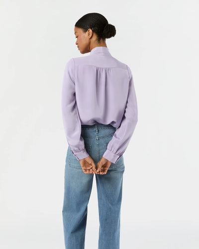 Tie Neck Blouse - Lavendar