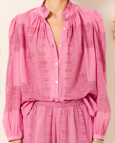 Annabel Fuchsia Tile Shirt