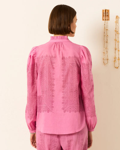 Annabel Fuchsia Tile Shirt