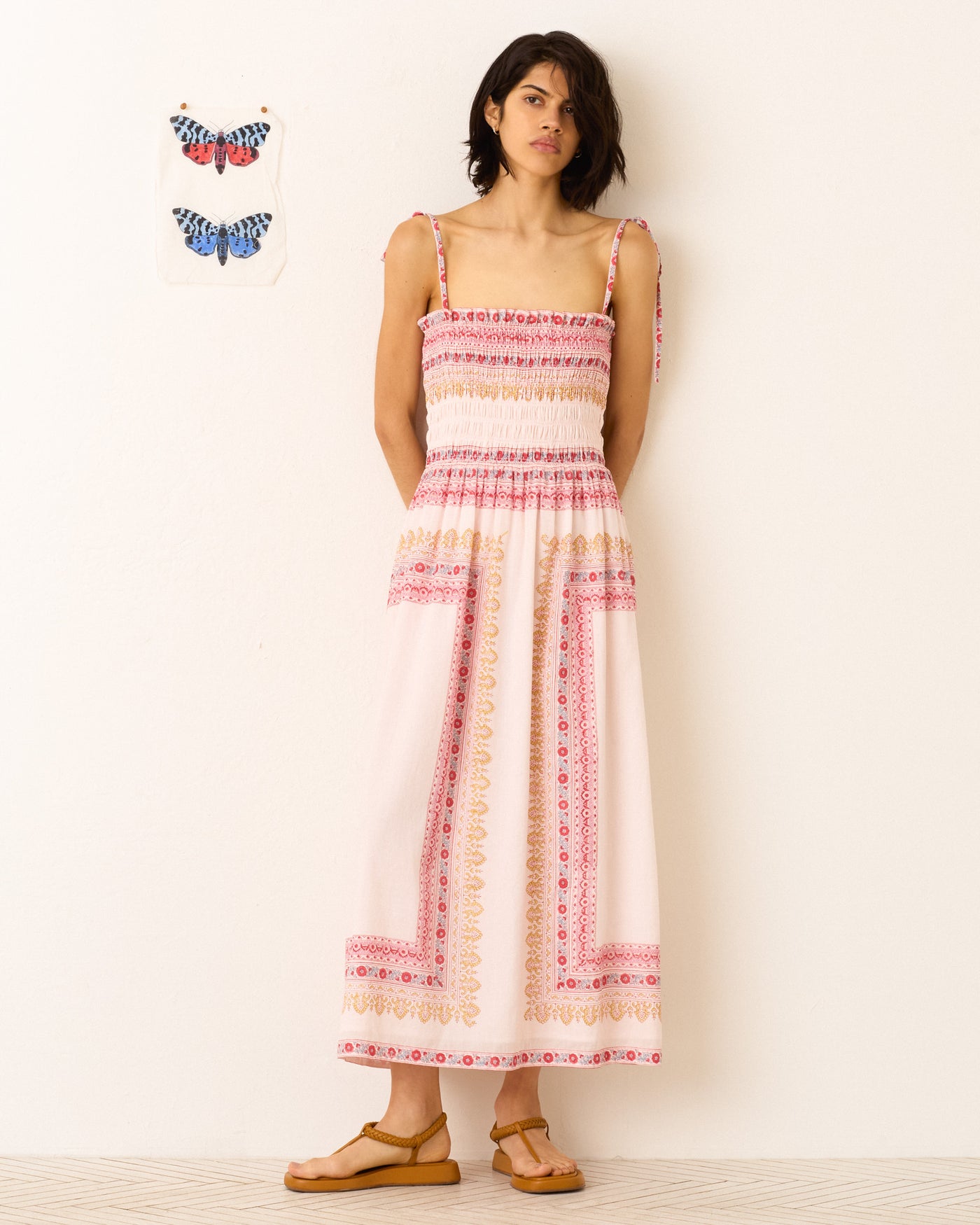 Kaia Blush Tile Dress