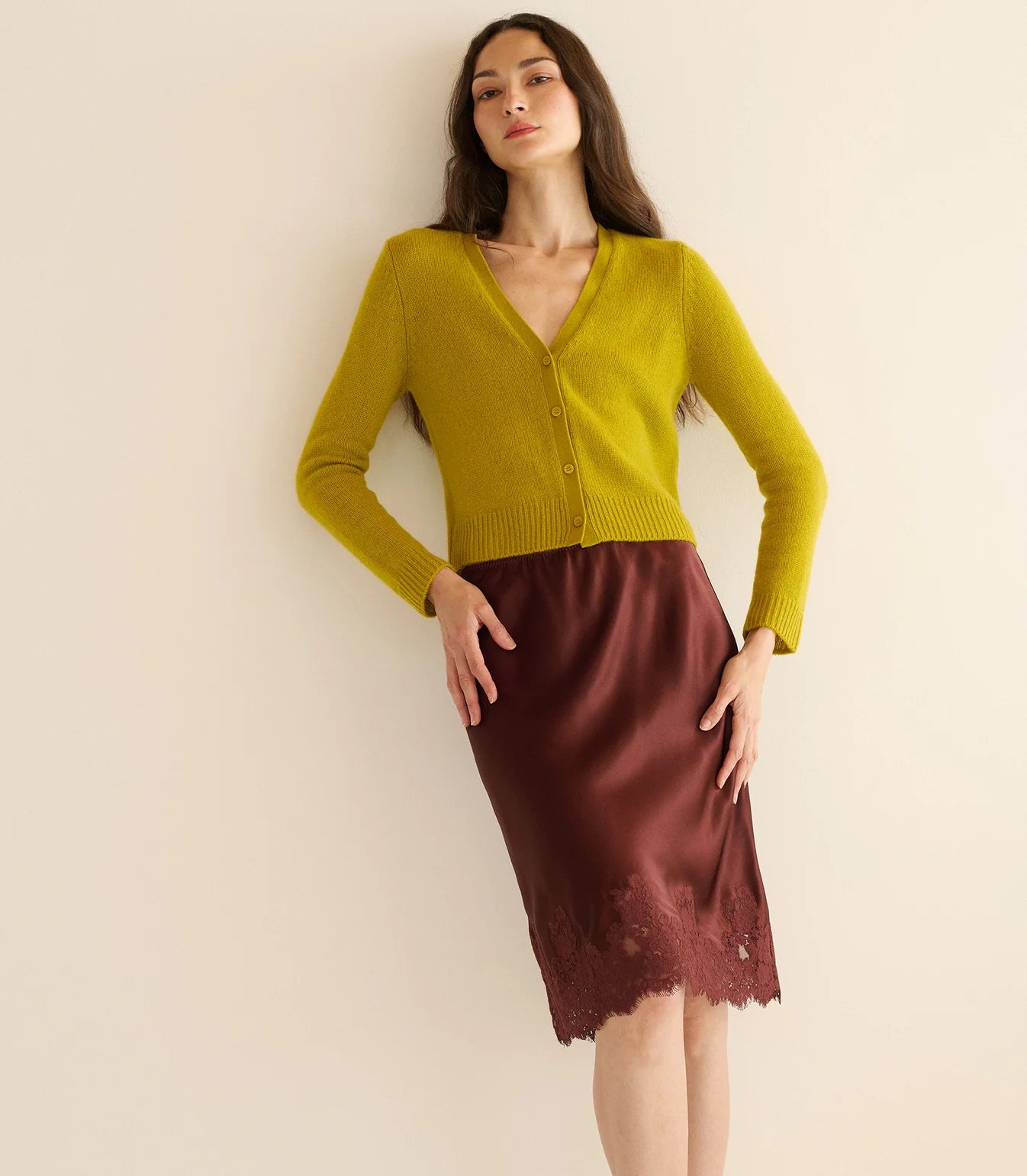 Elowette Skirt - Cafe Brun