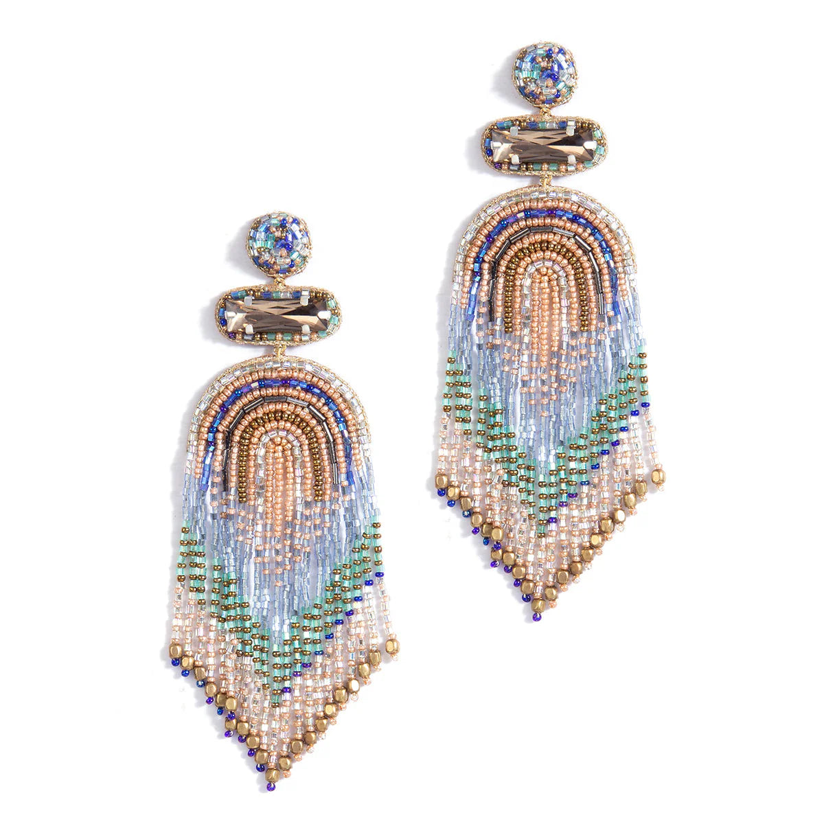 Ishani Earrings - Blue