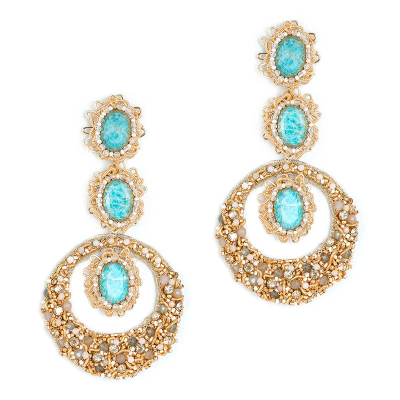 Isabella Earrings - Turquoise