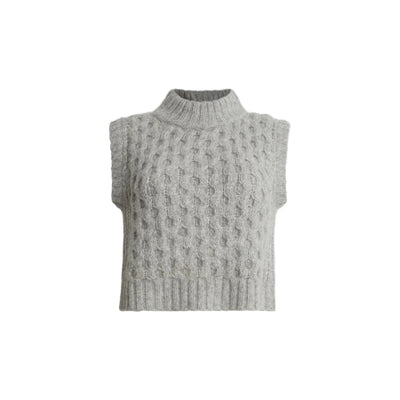 Sage Sweater Tank - Pale Grey