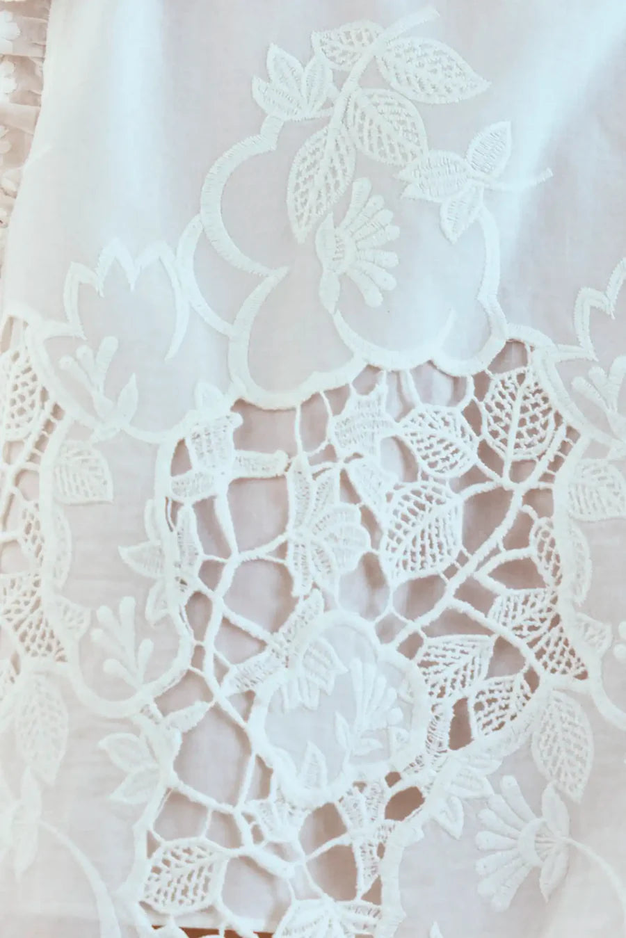 Francesca Top - White Embroidery