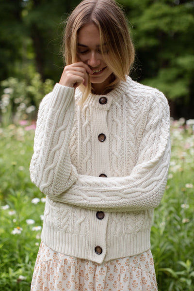 Amalie Cardigan - Ivory