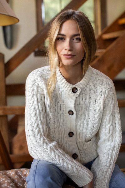 Amalie Cardigan - Ivory