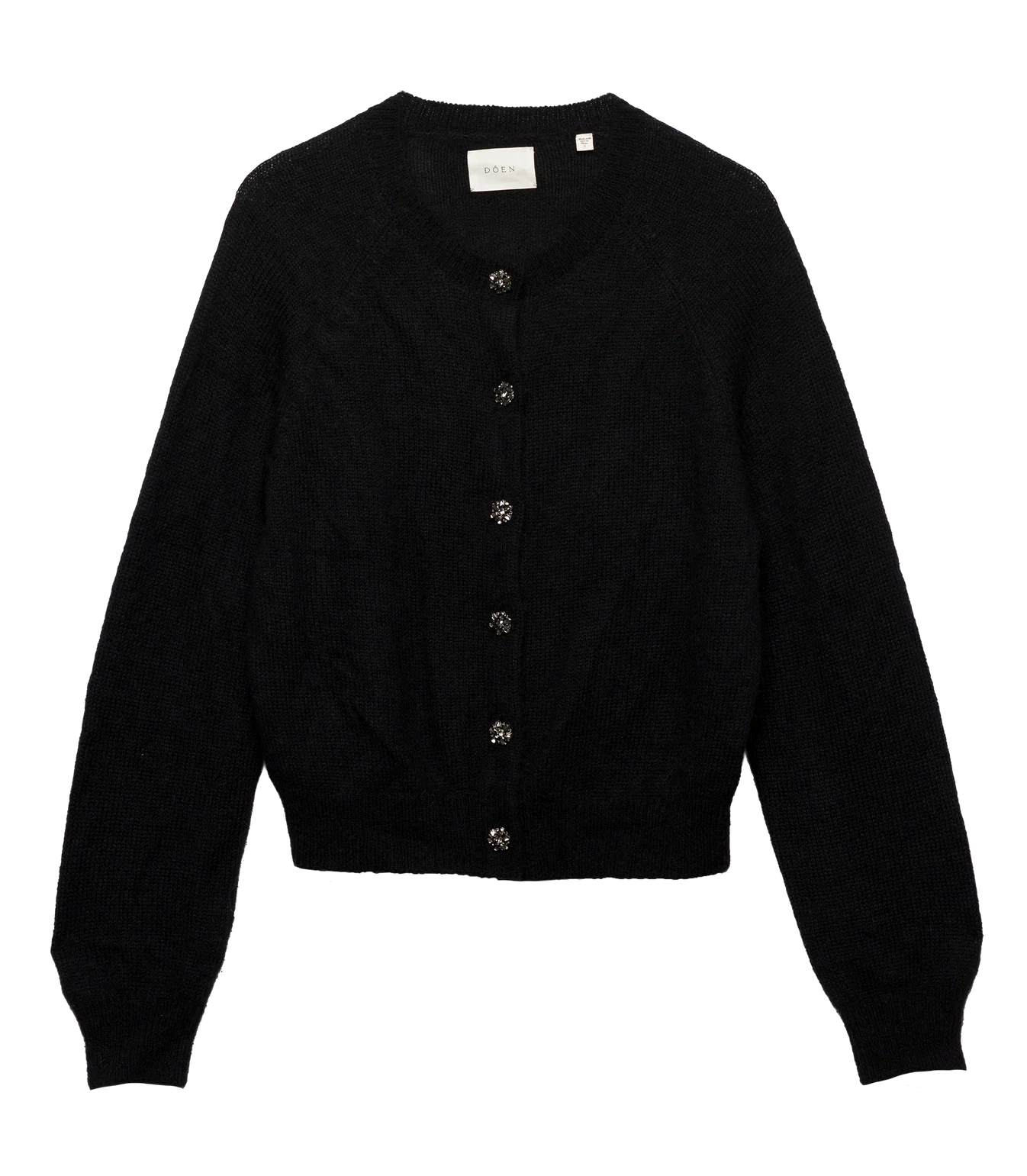 Petra Crystal Cardigan - Black