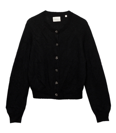 Petra Crystal Cardigan - Black