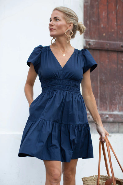 Anna Dress - Navy