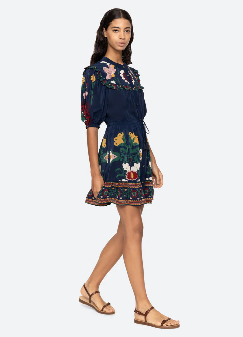 Cassia Print Short Sleeve Dress