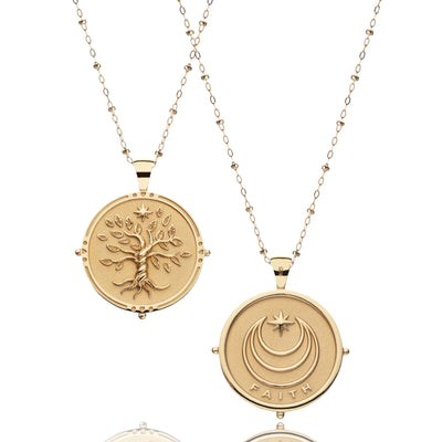 Faith Coin Pendant Necklace