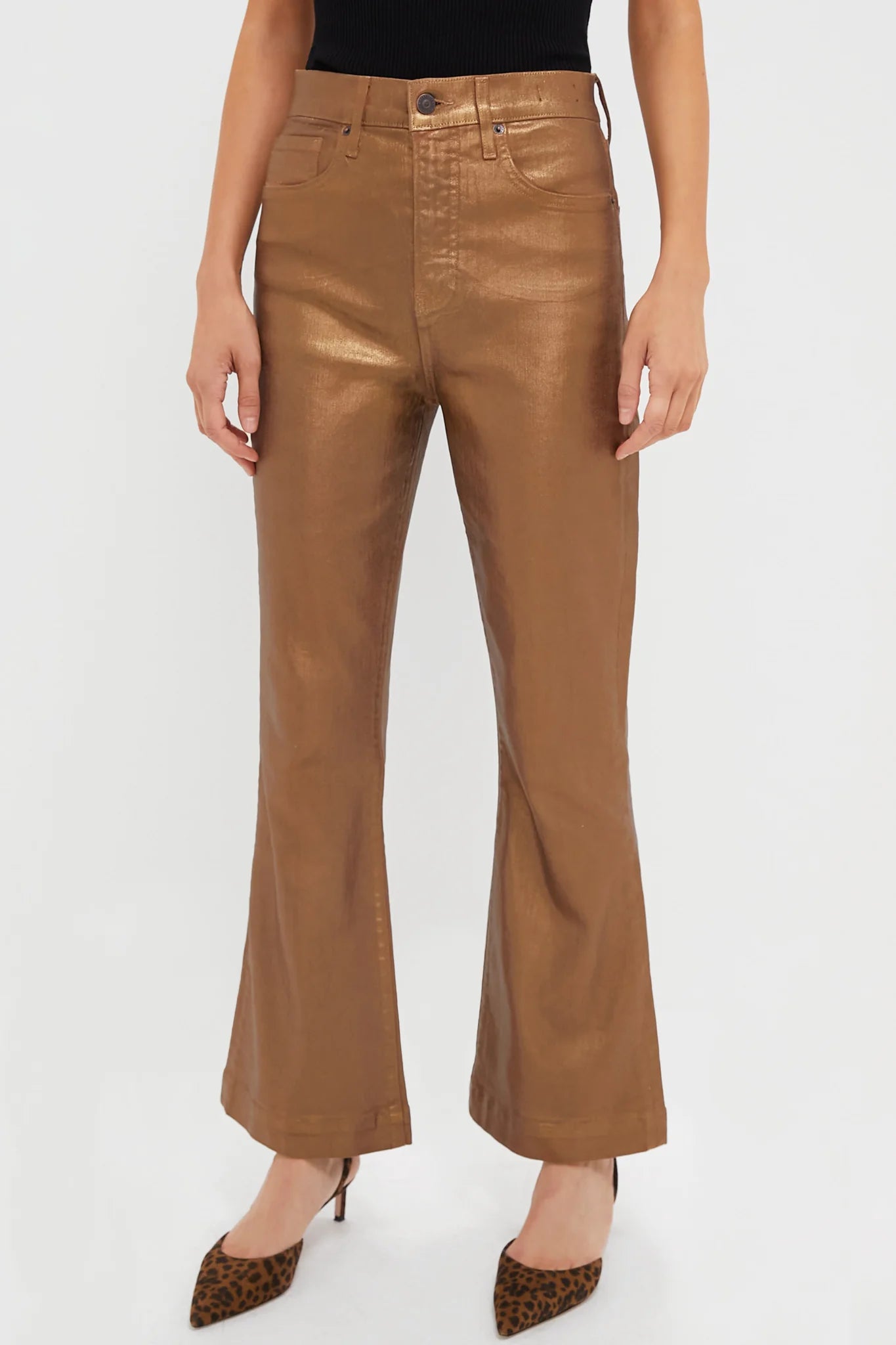 Carson Metallic Jean - Antique Brass