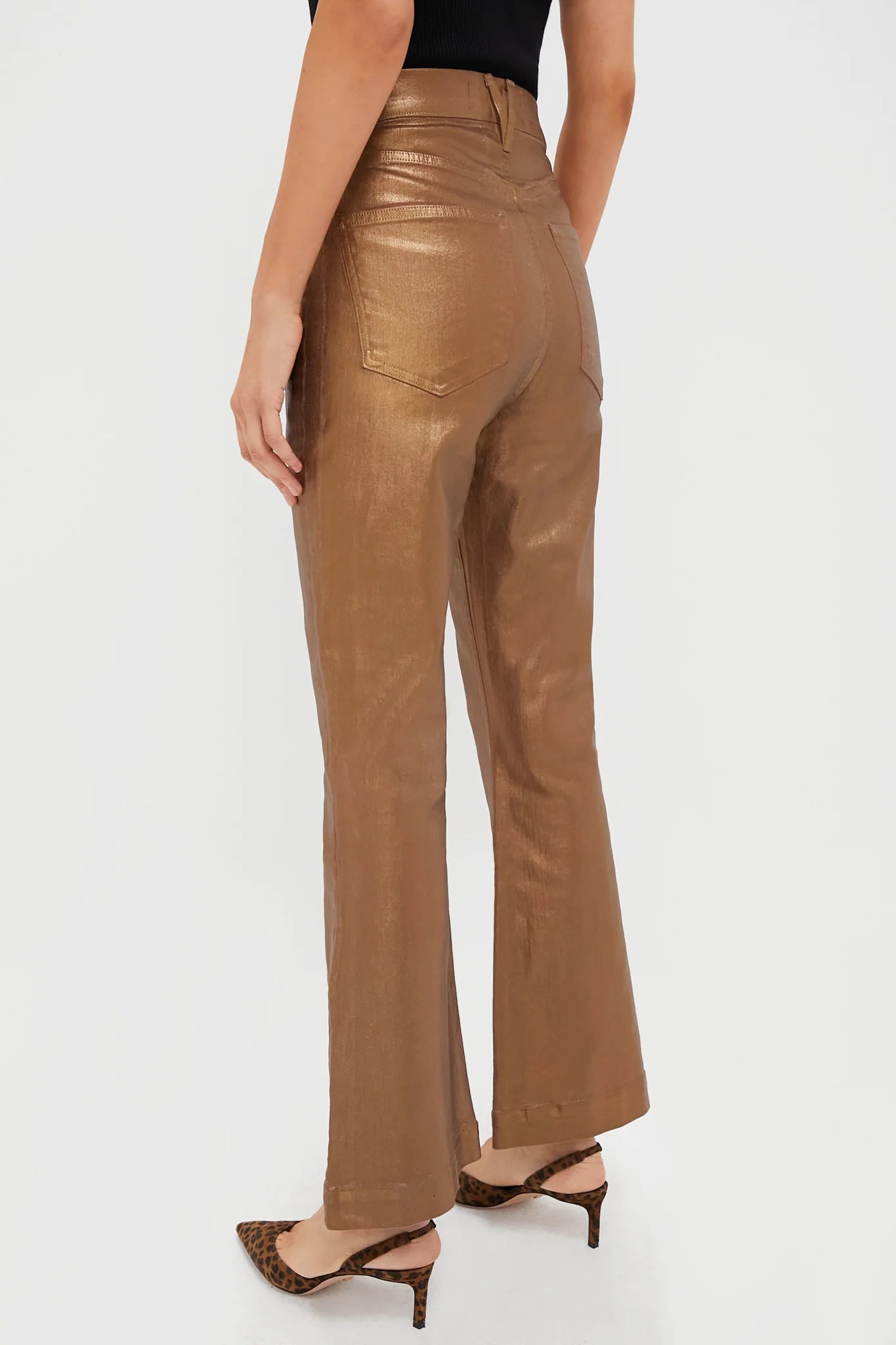 Carson Metallic Jean - Antique Brass