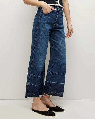 Taylor Wide Leg Jean with released hem