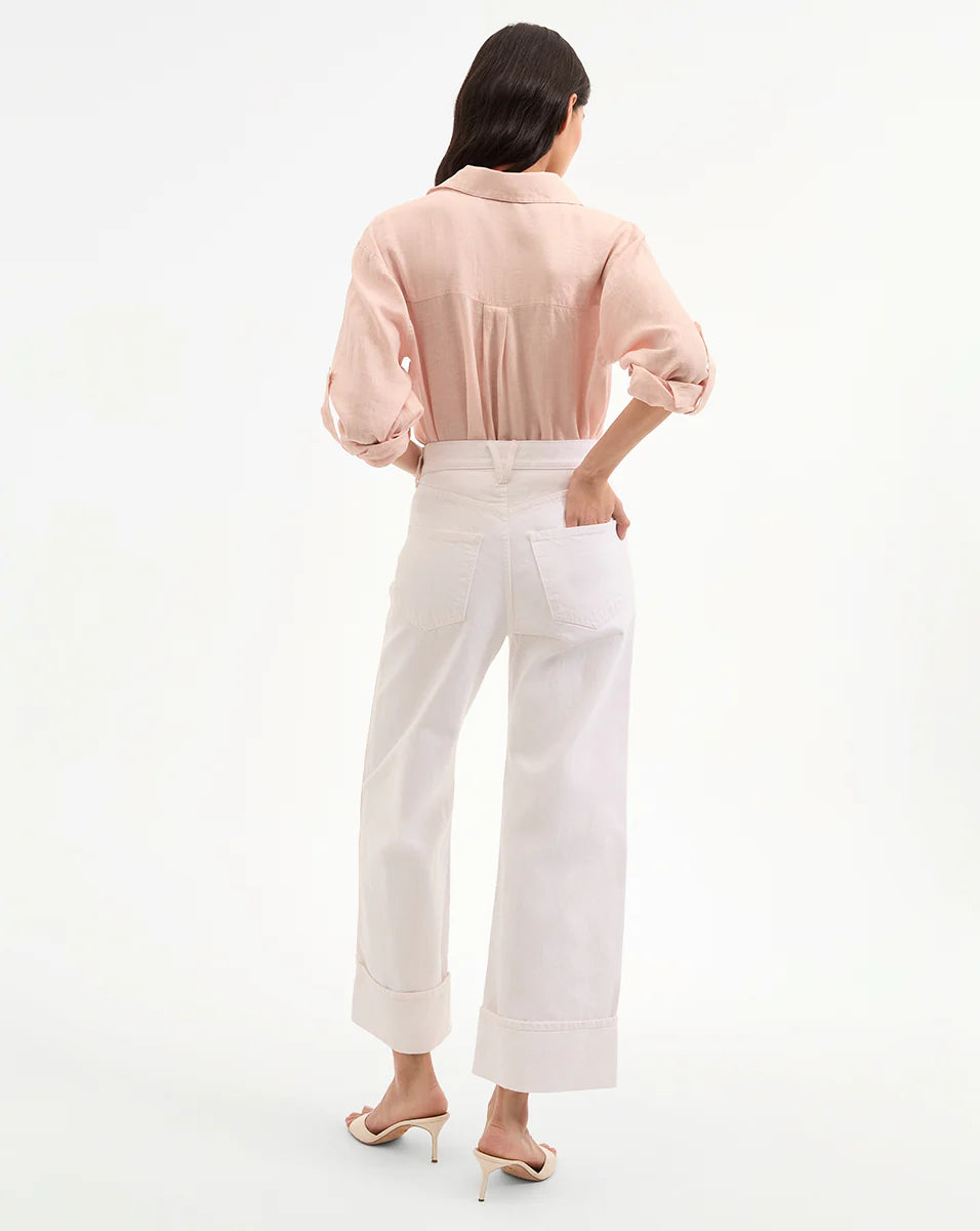 Taylor Cropped High Rise Wide Leg with Cuff