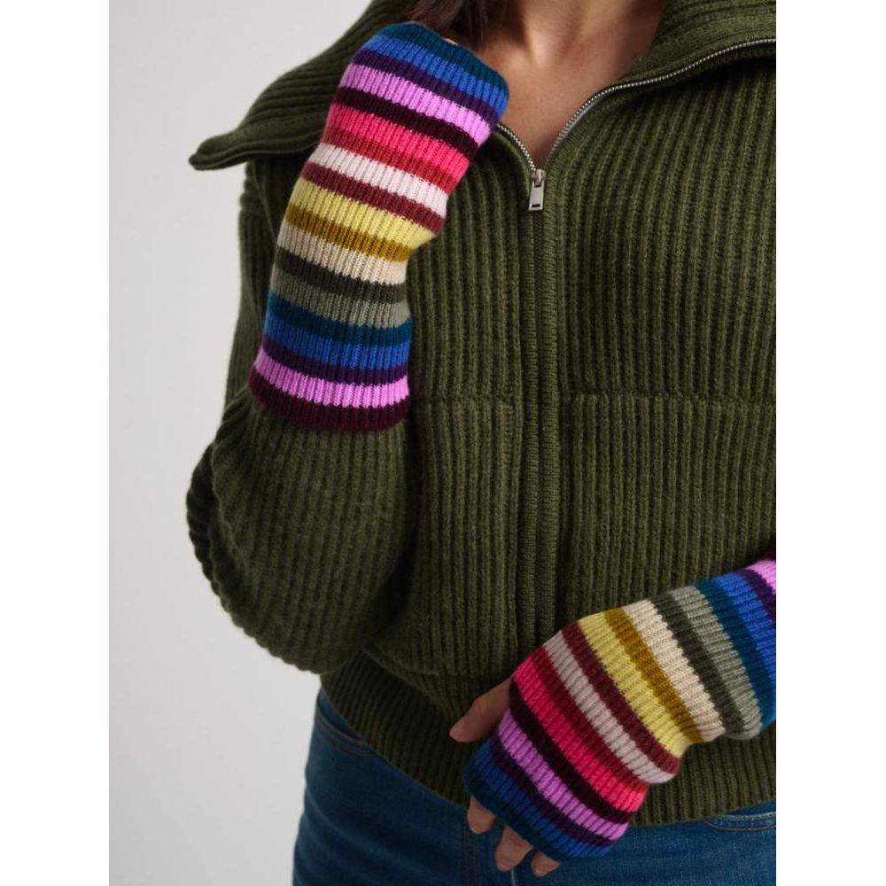 Cashmere Striped Hand Warmers
