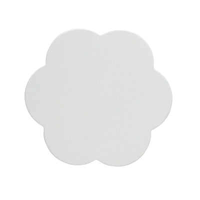 White Scallop Coasters - Set of 4