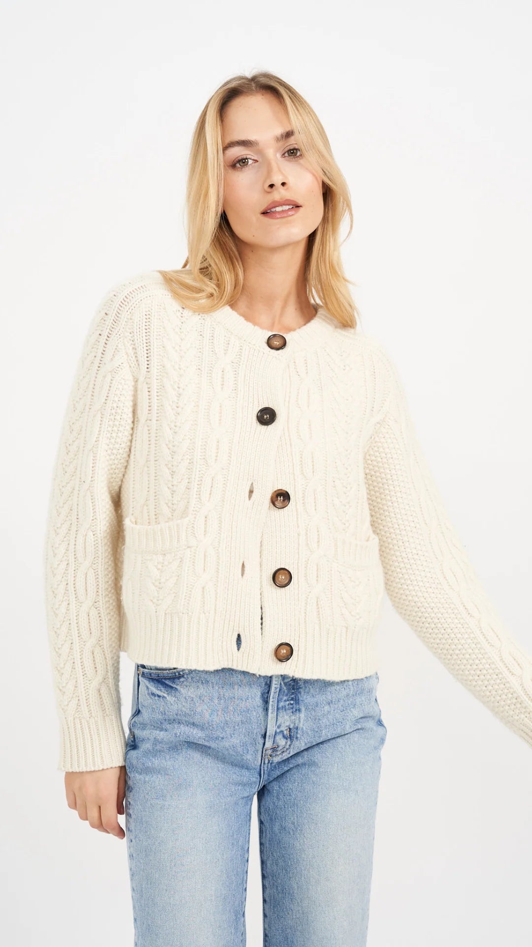 Amalie Cardigan - Ivory