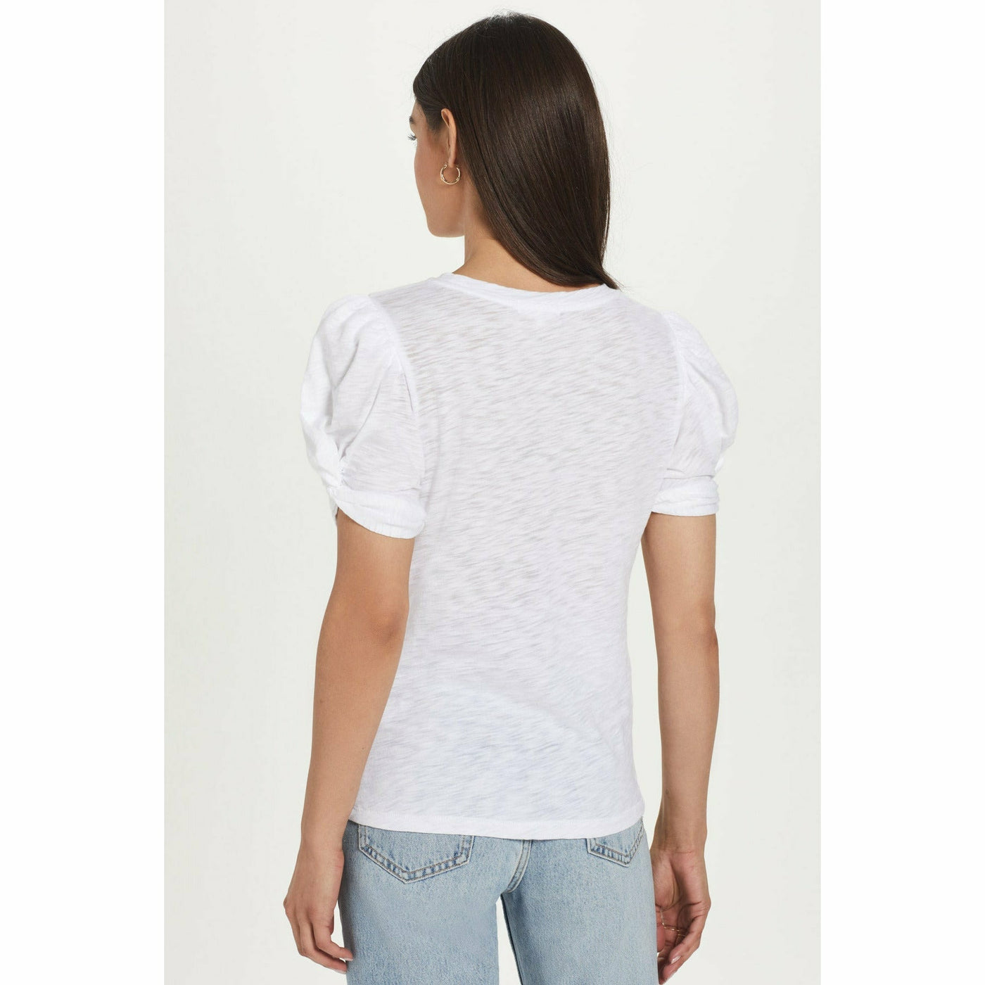 Short Puff Sleeve Knot Tee