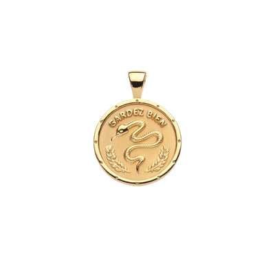 Protect Small Coin Pendant Necklace