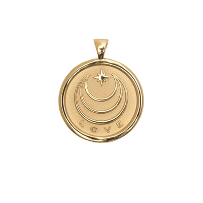 Love Coin Pendant Necklace